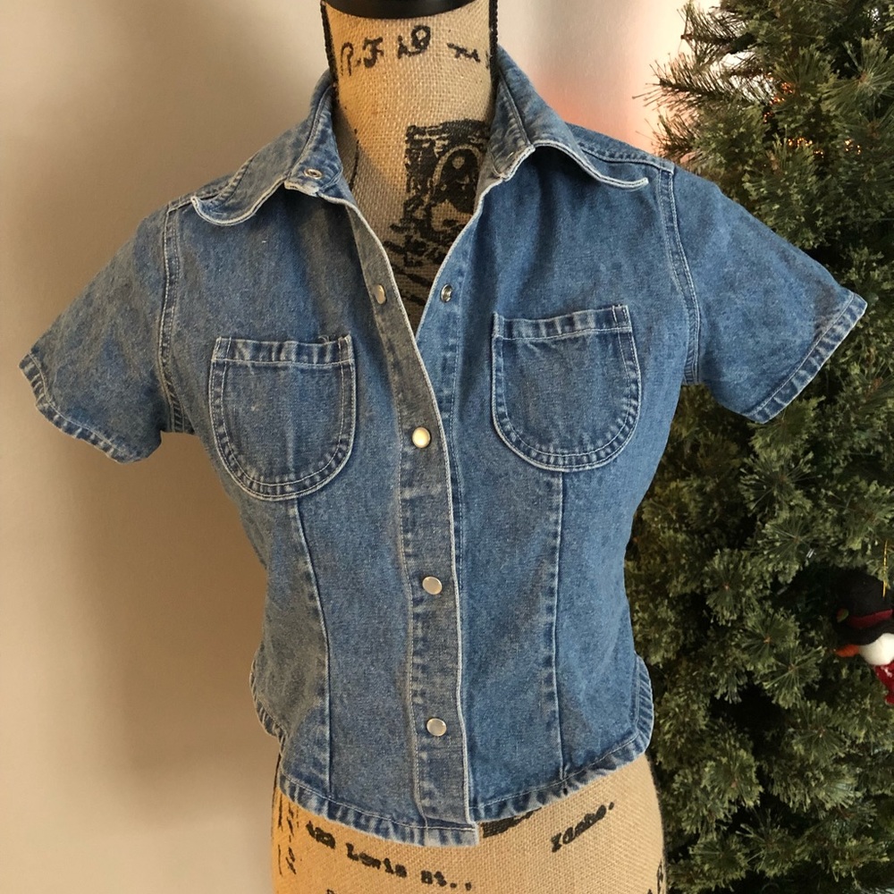 American Girl Denim Short Sleeve Jacket